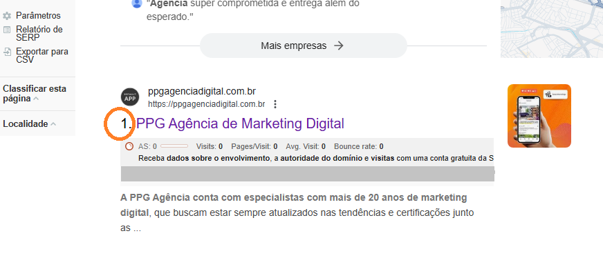Verificar autoridade de site